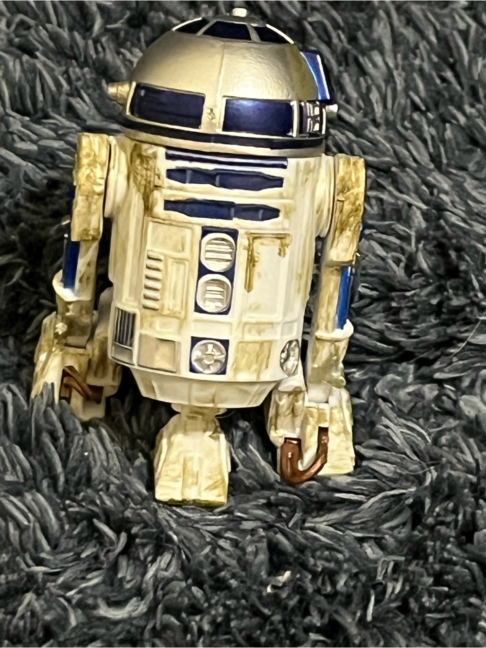 Star Wars R2-D2 Style Droid Figure in White, Blue & Gold Accents